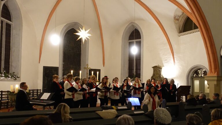 Der Frauenchor Judenbach beim Konzert in der Dreifaltigkeitskirche in Neuhaus-Schierschnitz