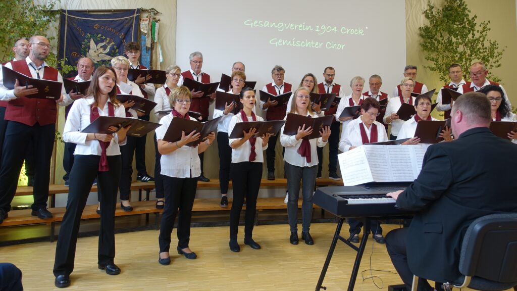 Der gemischte Chor vom Gesangverein 1904 Crock
